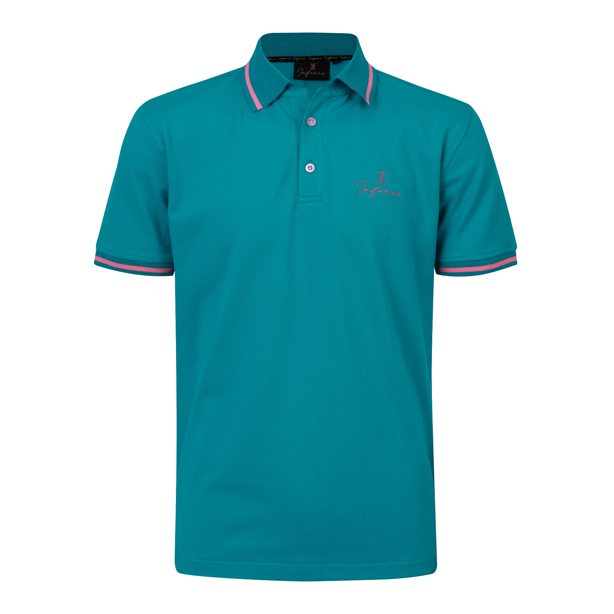Inferis Signature Polo – Prime Edition. Groen. Voorkant